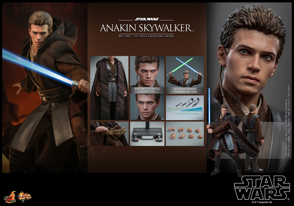 Figura Anakin Skywalker - Star Wars - Sixth Scale - Hot Toys