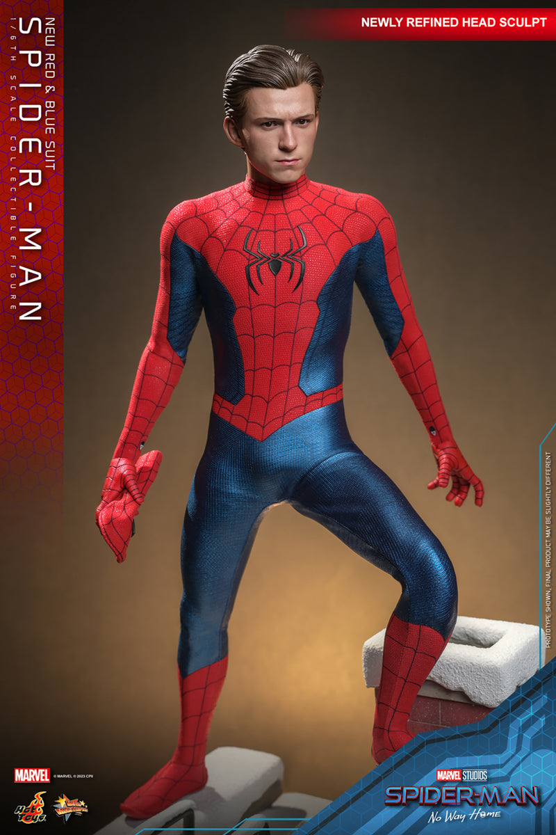 Figura Spider-Man Red and Blue Suit Deluxe - Marvel - Sixth Scale - Hot Toys