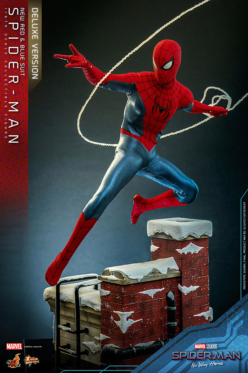 Figura Spider-Man Red and Blue Suit Deluxe - Marvel - Sixth Scale - Hot Toys