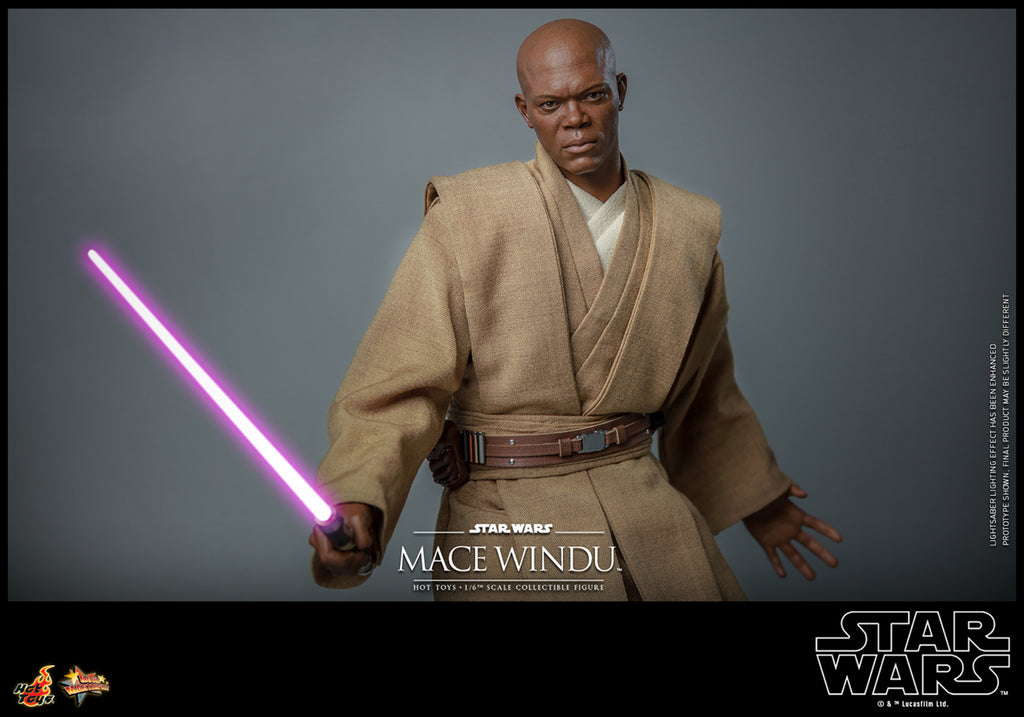 Figura Mace Windu - Star Wars - Sixth Scale - Hot Toys
