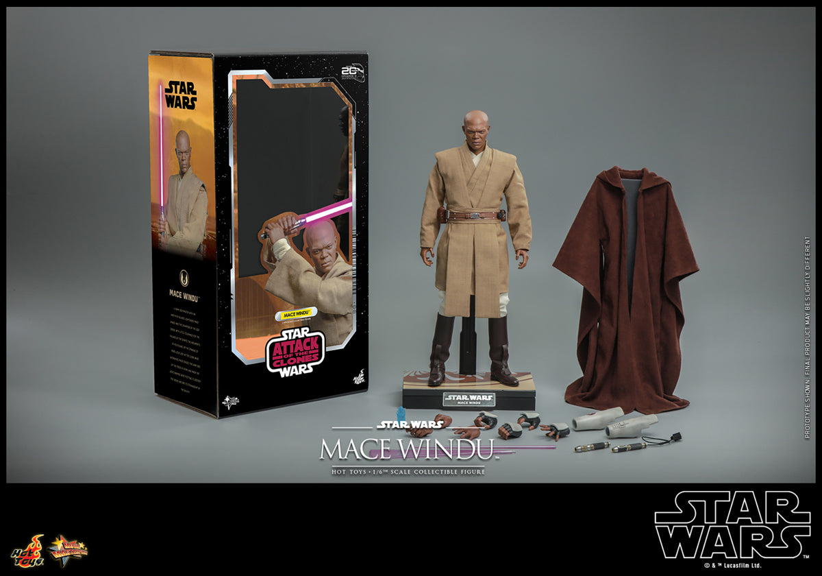 Figura Mace Windu - Star Wars - Sixth Scale - Hot Toys – Iron