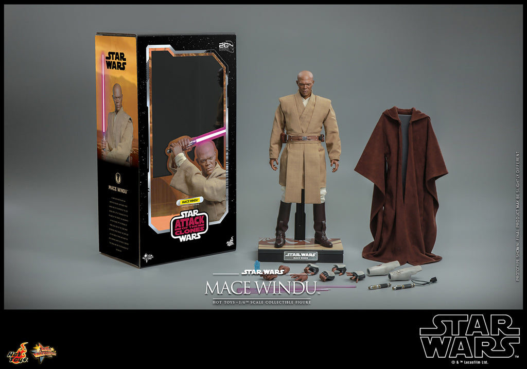 Figura Mace Windu - Star Wars - Sixth Scale - Hot Toys