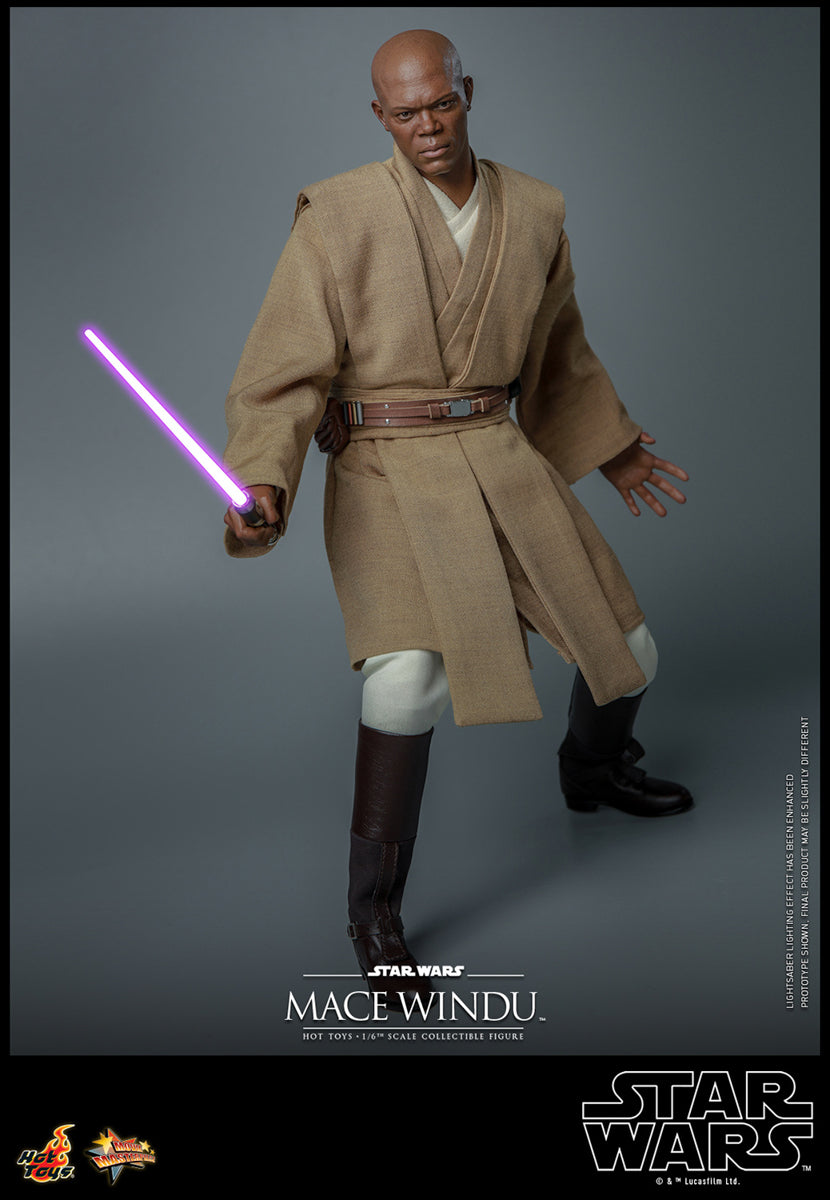 スター・ウォーズ エピソード1 Mace Windu Figura Mace Windu - Star Wars - Sixth Scale - Hot Toys – Iron