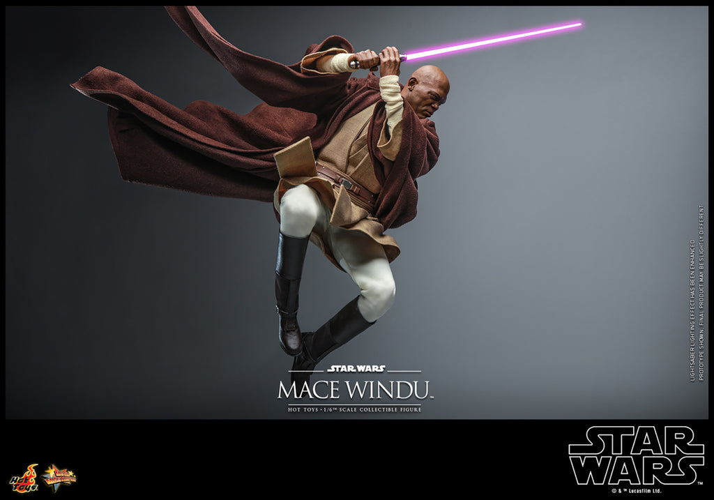 Figura Mace Windu - Star Wars - Sixth Scale - Hot Toys