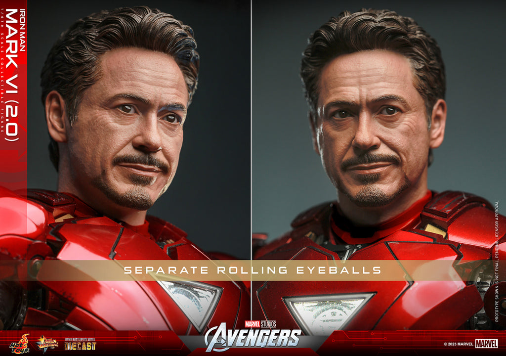 Figura Iron Man Mark VI 2.0 - Marvel - Sixth Scale - Hot Toys
