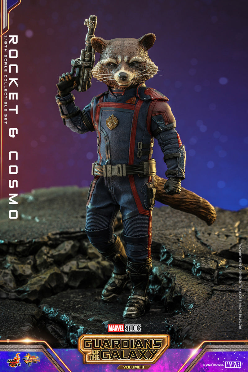 Figura Rocket and Cosmo - Marvel - Sixth Scale - Hot Toys