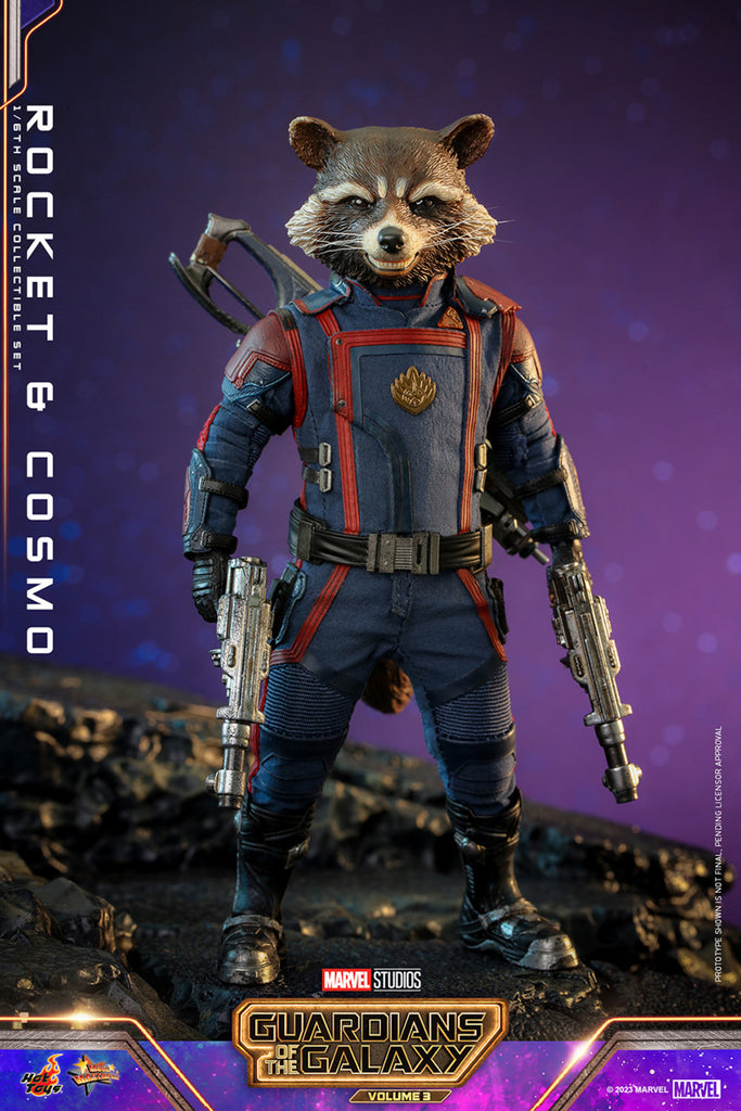 Figura Rocket and Cosmo - Marvel - Sixth Scale - Hot Toys