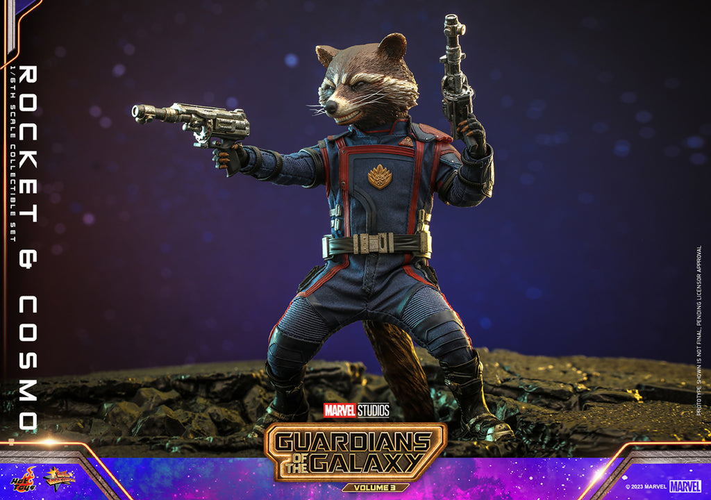 Figura Rocket and Cosmo - Marvel - Sixth Scale - Hot Toys