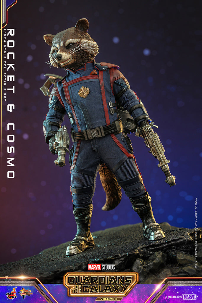 Figura Rocket and Cosmo - Marvel - Sixth Scale - Hot Toys