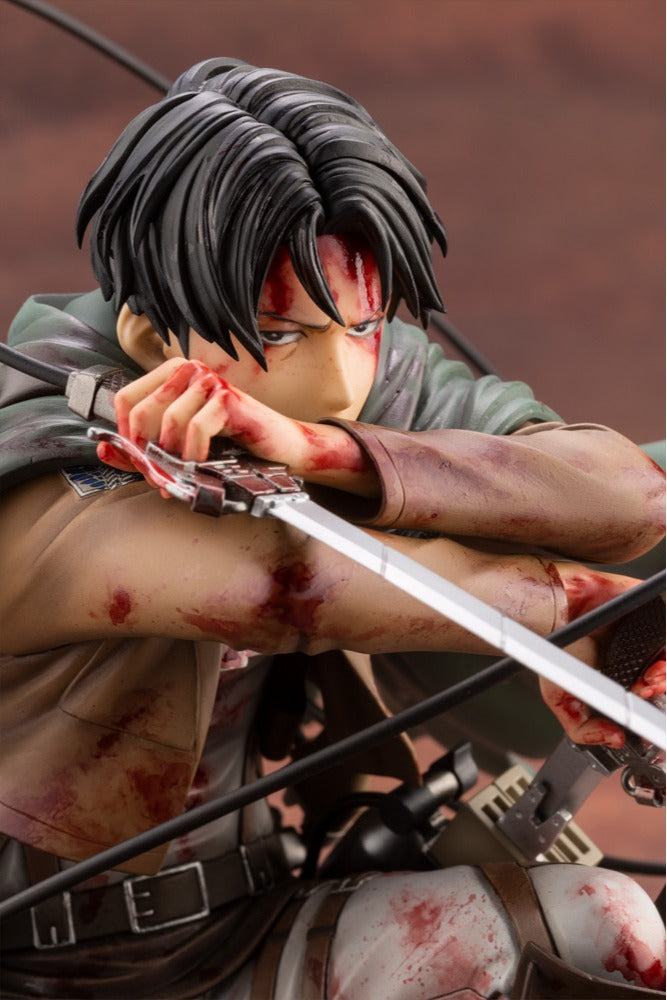 Estátua Levi Fortitude Ver. - Attack on Titan - Art FX - Kotobukiya