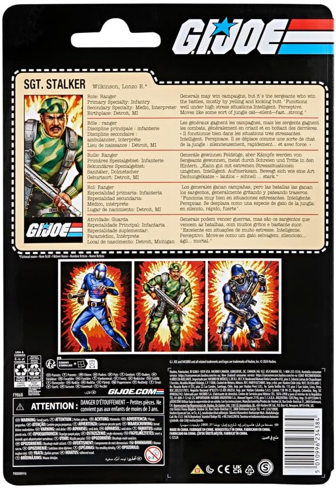 Figura Sgt. Stalker - G.I. Joe - Retro Collection - Hasbro