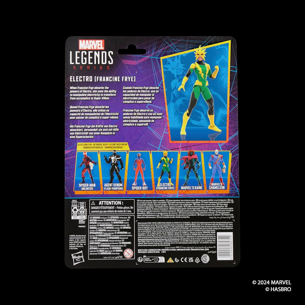 Figura Electro (Francine Frye) - Marvel Legends Series - Hasbro