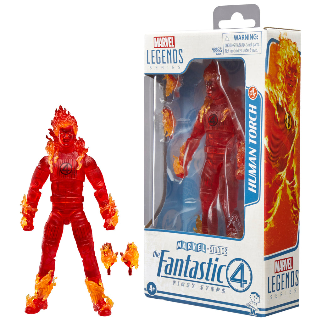 Pré Venda Figura Human Torch - Fantastic Four Movie - Marvel Legends Series - Hasbro