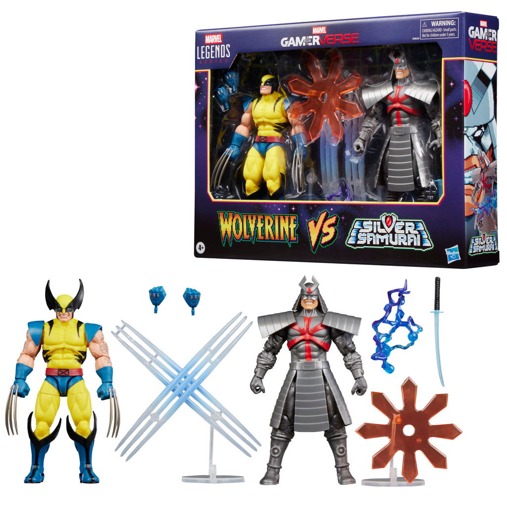 Pré-Venda - Figura Wolverine x Samurai de Prata - Marvel - Marvel Legends Series Gamerverse - Hasbro