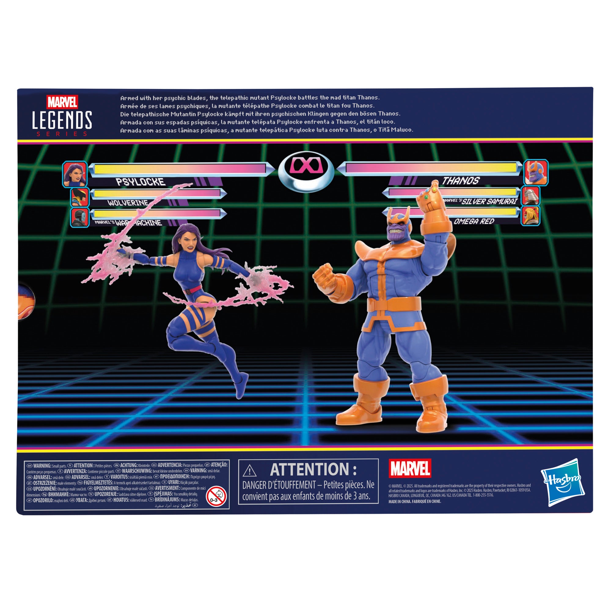 Figura Thanos x Psylocke - Marvel - Marvel Legends Series