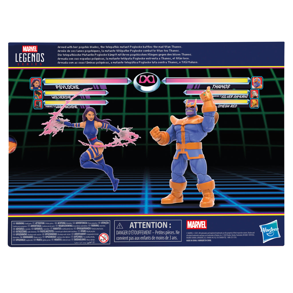 Pré-Venda - Figura Thanos x Psylocke - Marvel - Marvel Legends Series Gamerverse -  Hasbro