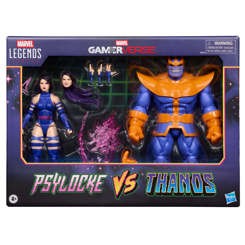 Pré-Venda - Figura Thanos x Psylocke - Marvel - Marvel Legends Series Gamerverse -  Hasbro