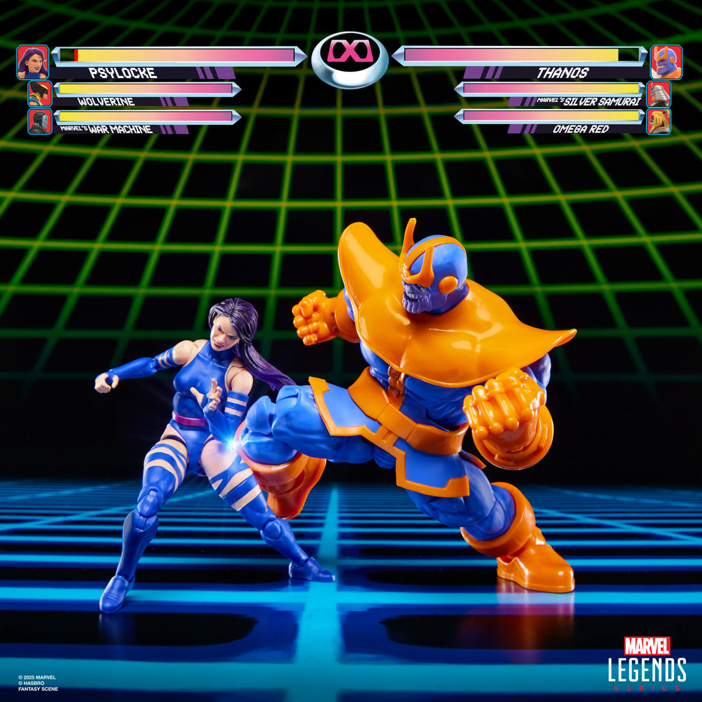 Pré-Venda - Figura Thanos x Psylocke - Marvel - Marvel Legends Series Gamerverse -  Hasbro