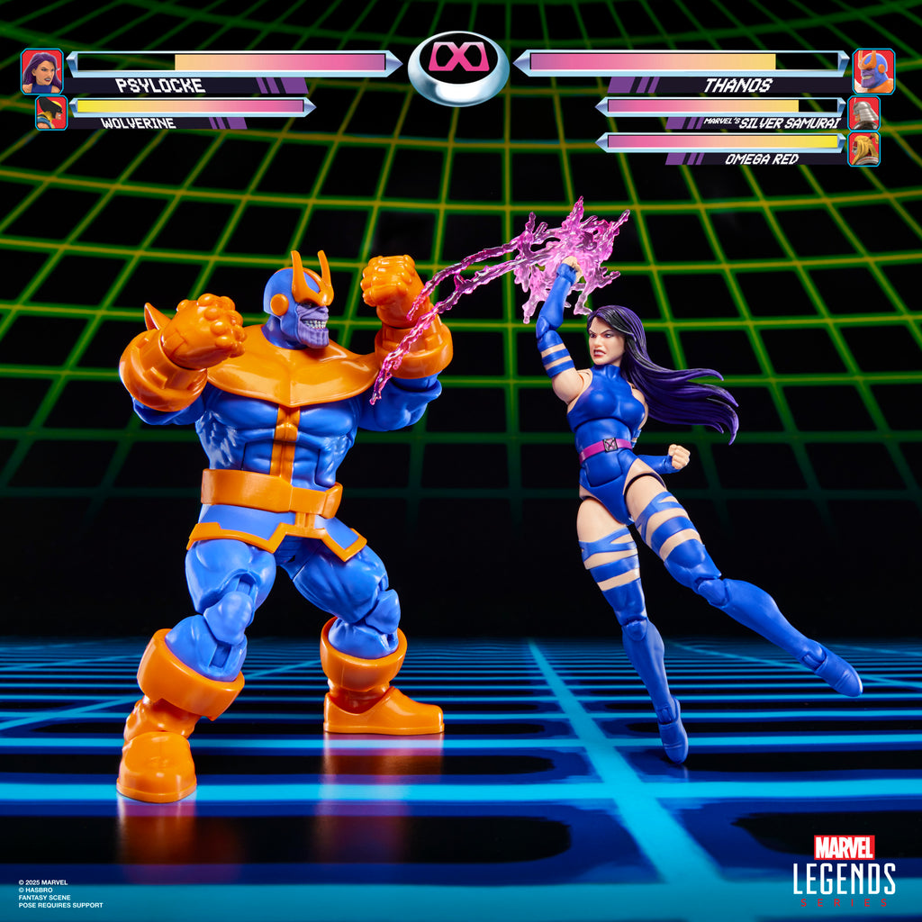 Pré-Venda - Figura Thanos x Psylocke - Marvel - Marvel Legends Series Gamerverse -  Hasbro