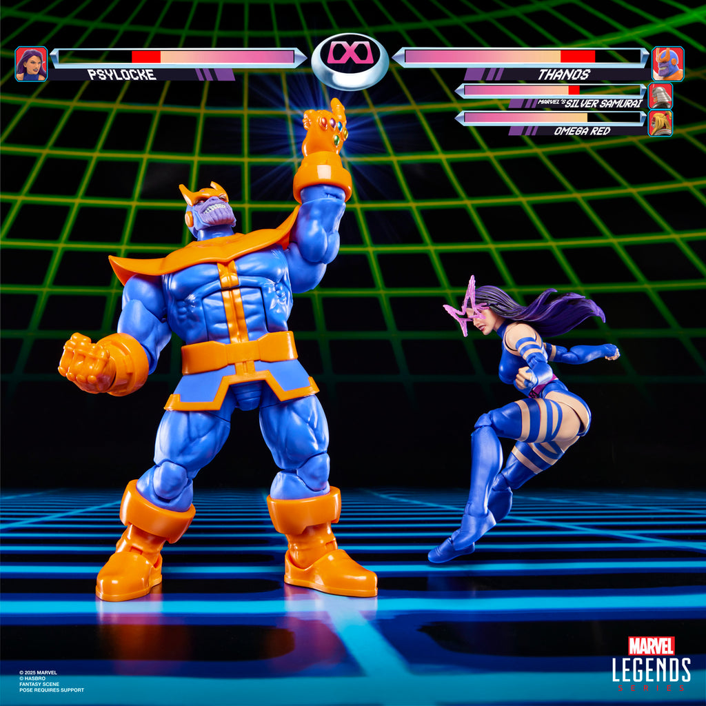 Pré-Venda - Figura Thanos x Psylocke - Marvel - Marvel Legends Series Gamerverse -  Hasbro