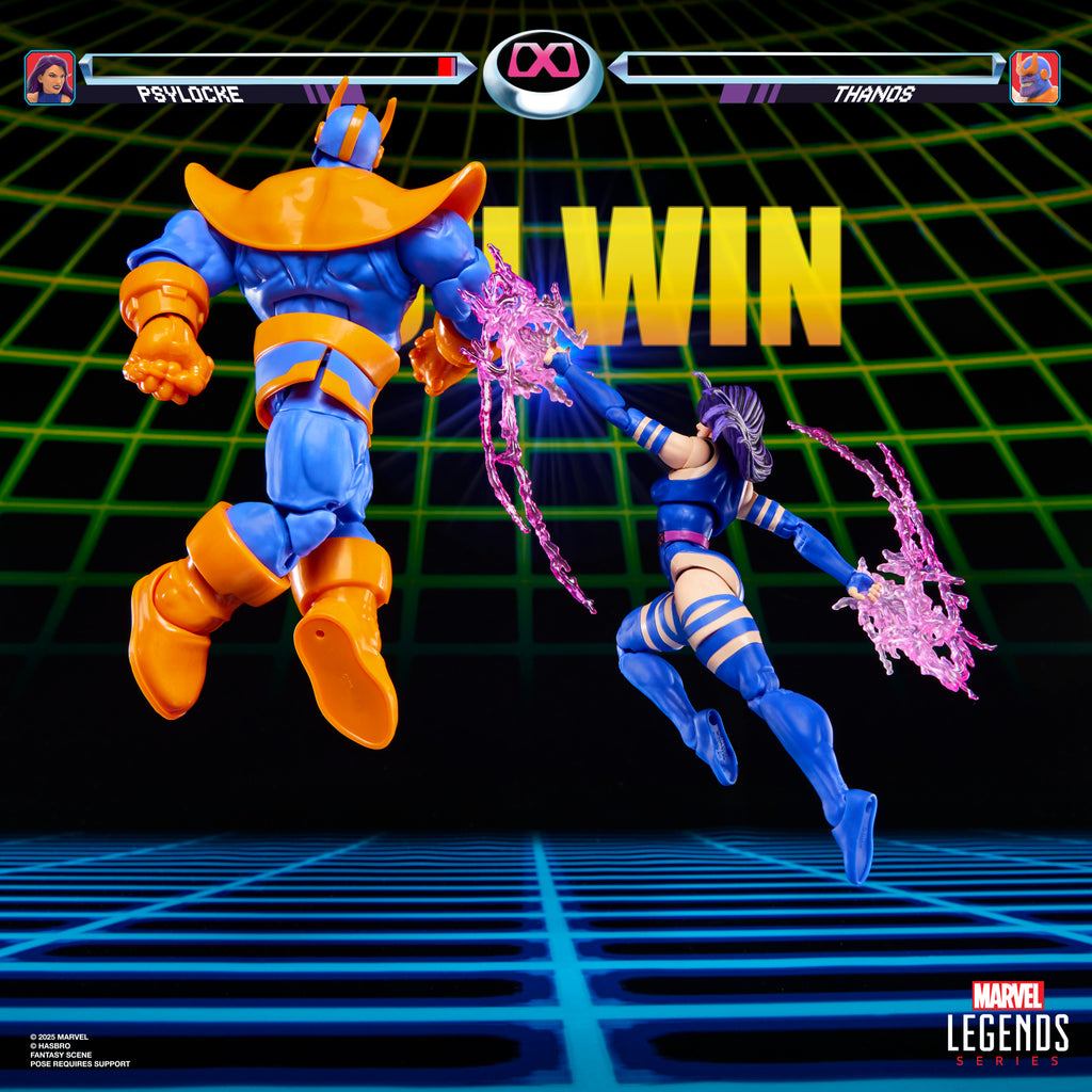 Pré-Venda - Figura Thanos x Psylocke - Marvel - Marvel Legends Series Gamerverse -  Hasbro