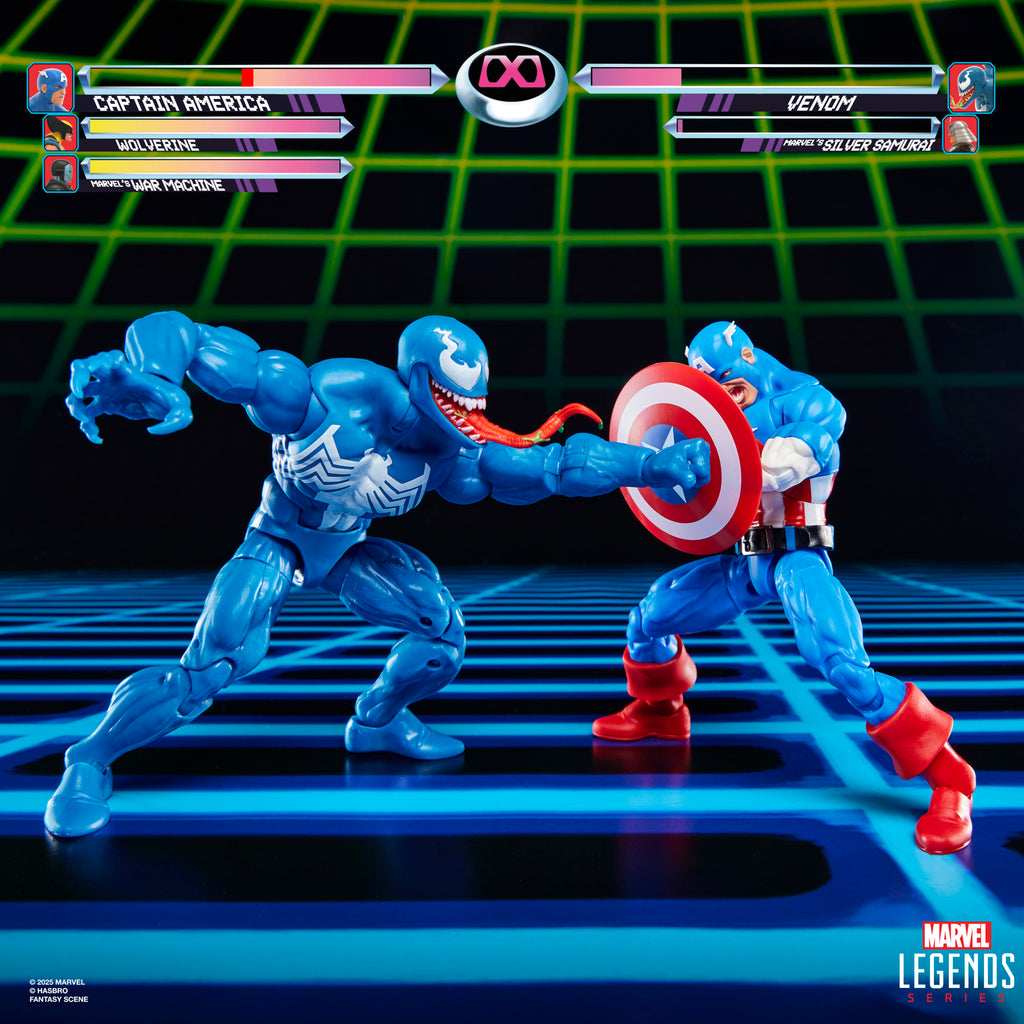 Pré Venda Figura Captain America Vs Venom  - Marvel - Marvel Legends Series Gamerverse - Hasbro