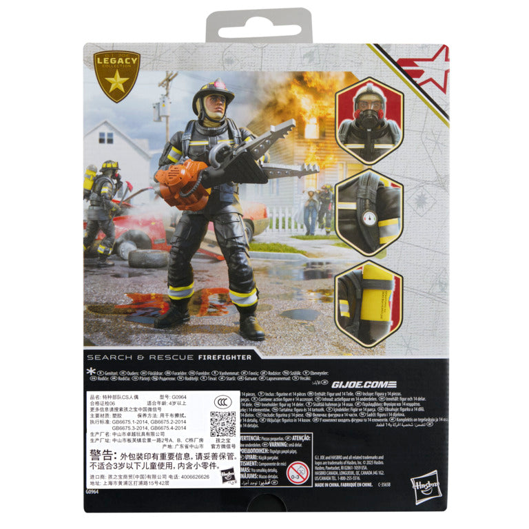 Figura Search & Rescue Firefighter - G.I. Joe Classified - Hasbro