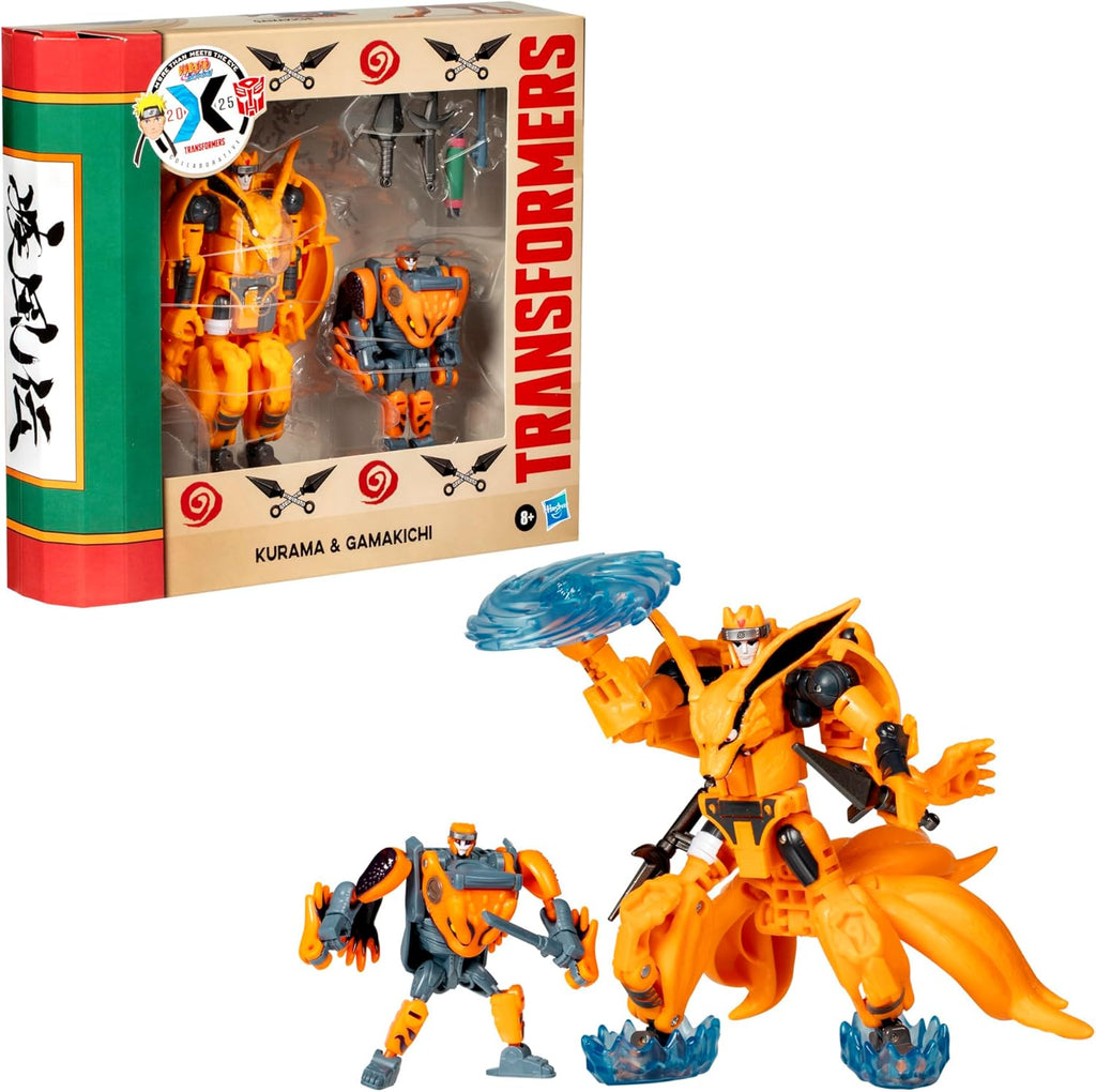 Figura Kurama e Gamakichi - Transformers Collaborative Naruto - Hasbro