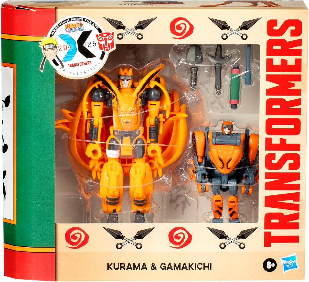 Figura Kurama e Gamakichi - Transformers Collaborative Naruto - Hasbro