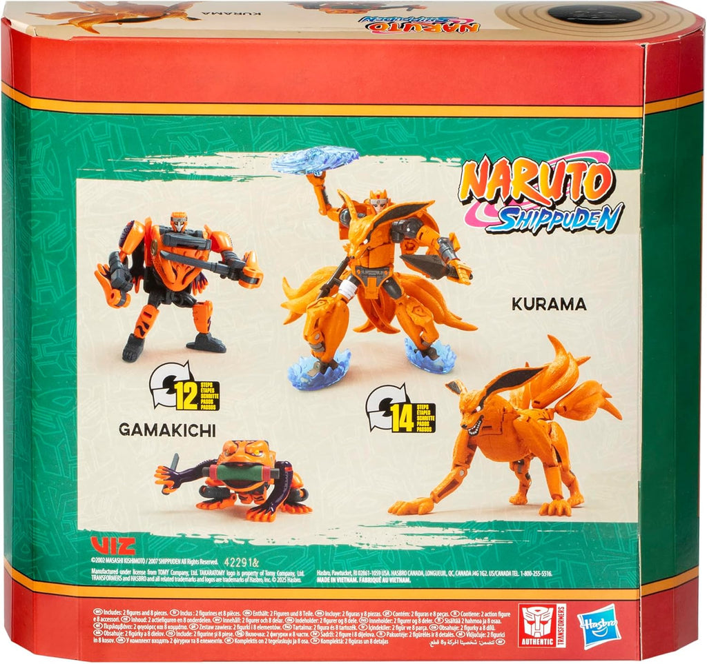 Figura Kurama e Gamakichi - Transformers Collaborative Naruto - Hasbro
