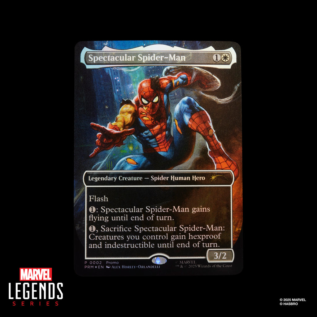 Pré-venda Damaged Spider-Man - Marvel Legends Series Magic: The Gathering Battle - Hasbro