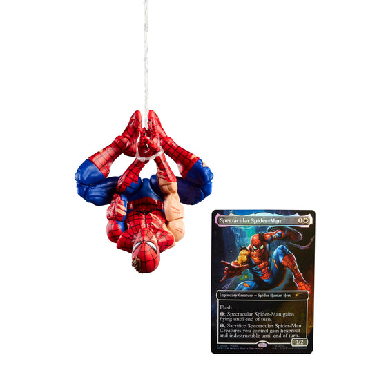 Pré-venda Damaged Spider-Man - Marvel Legends Series Magic: The Gathering Battle - Hasbro