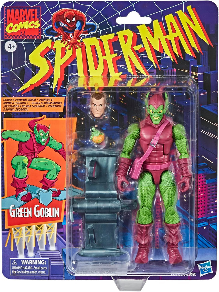 Pré-venda - Figura Green Goblin Retro - Spider-Man - Marvel Vintage Series - Hasbro