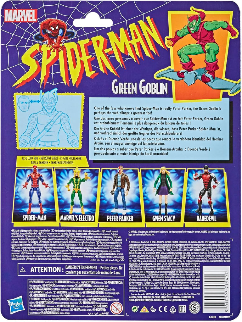 Pré-venda - Figura Green Goblin Retro - Spider-Man - Marvel Vintage Series - Hasbro