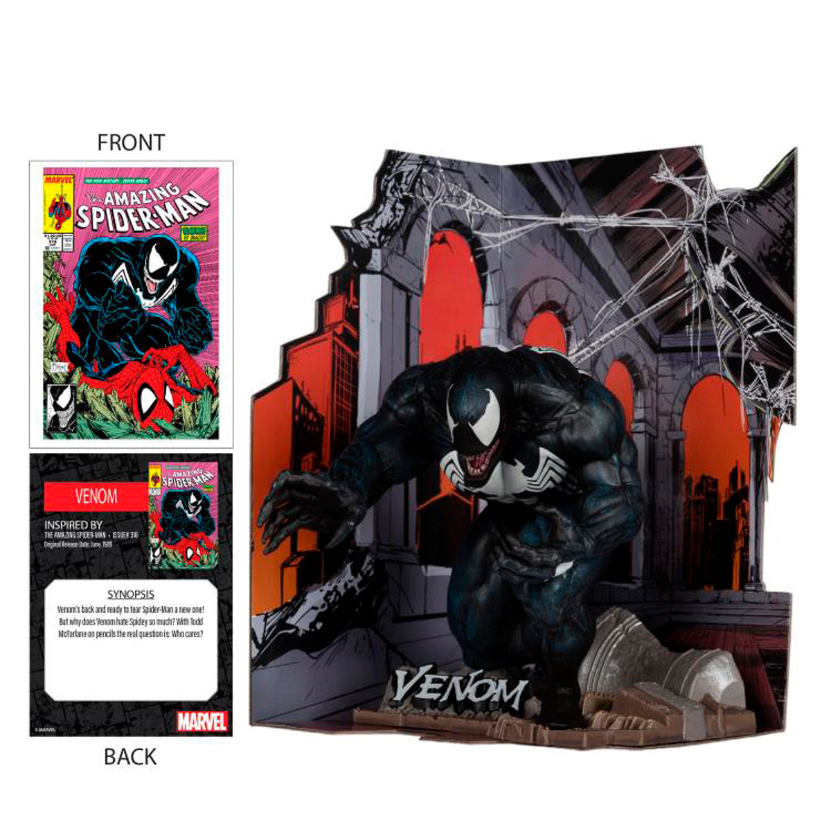 Figura Venom - Marvel Comics - 1/10 Scale - McFarlane – Iron