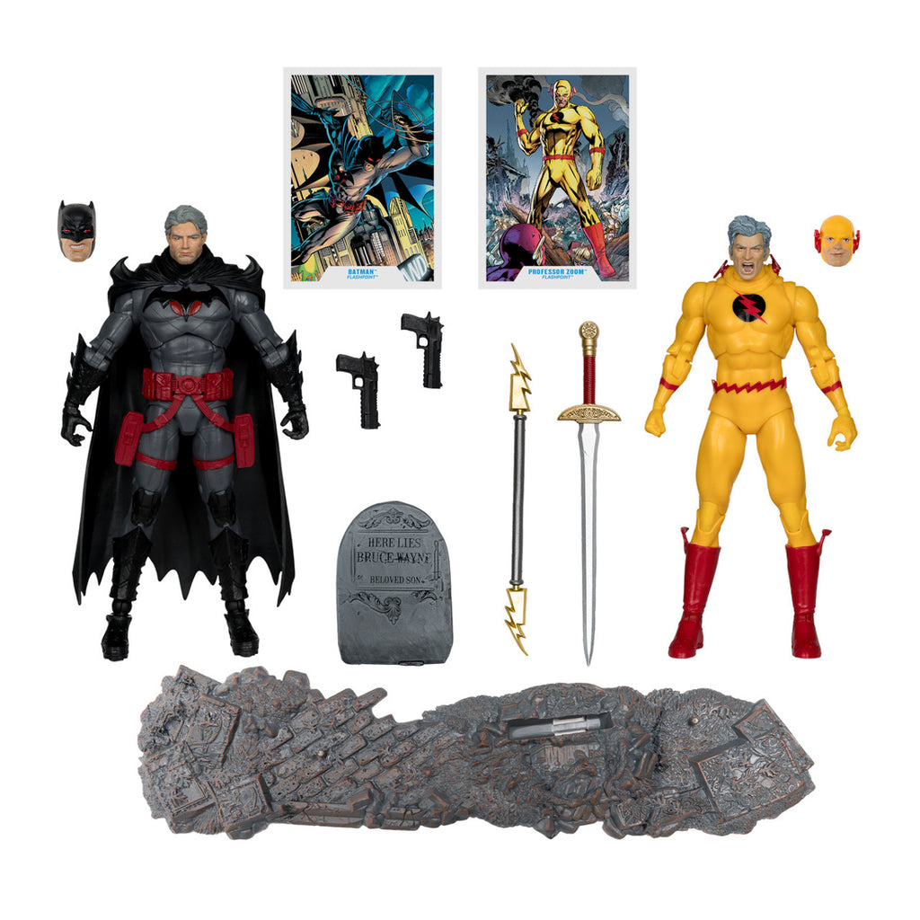 Figura Thomas Wayne Batman and Zoom (Flashpoint) - DC Comics - 7 Scale - McFarlane