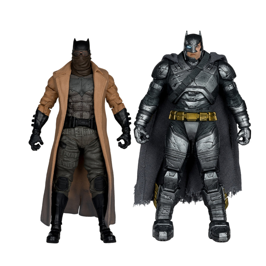 Figura Knightmare Batman and Armored Batman - DC - Pack Gold Label Collector Edition Ex - McFarlane