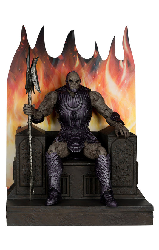 Figura Darkseid With Armor and Throne - DC - Megafig Gold Label Ex - McFarlane