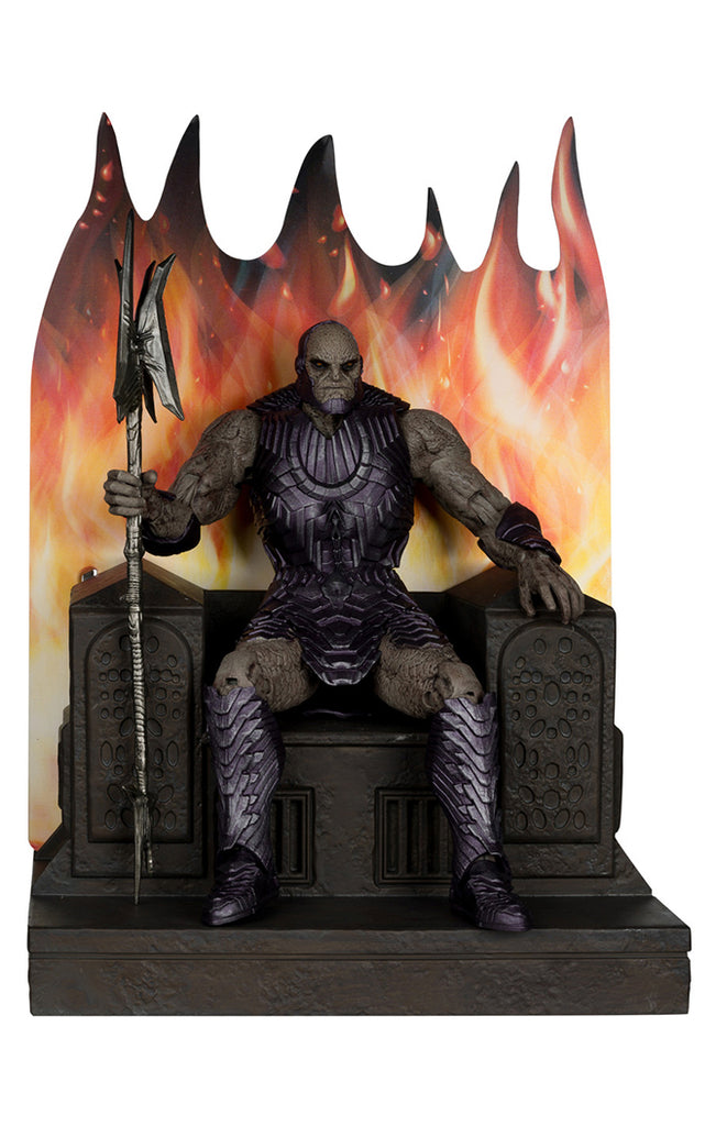 Figura Darkseid With Armor and Throne - DC - Megafig Gold Label Ex - McFarlane