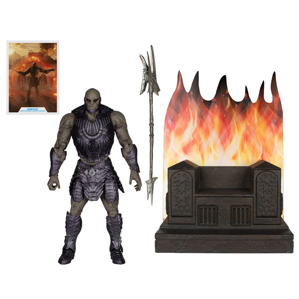 Figura Darkseid With Armor and Throne - DC - Megafig Gold Label Ex - McFarlane