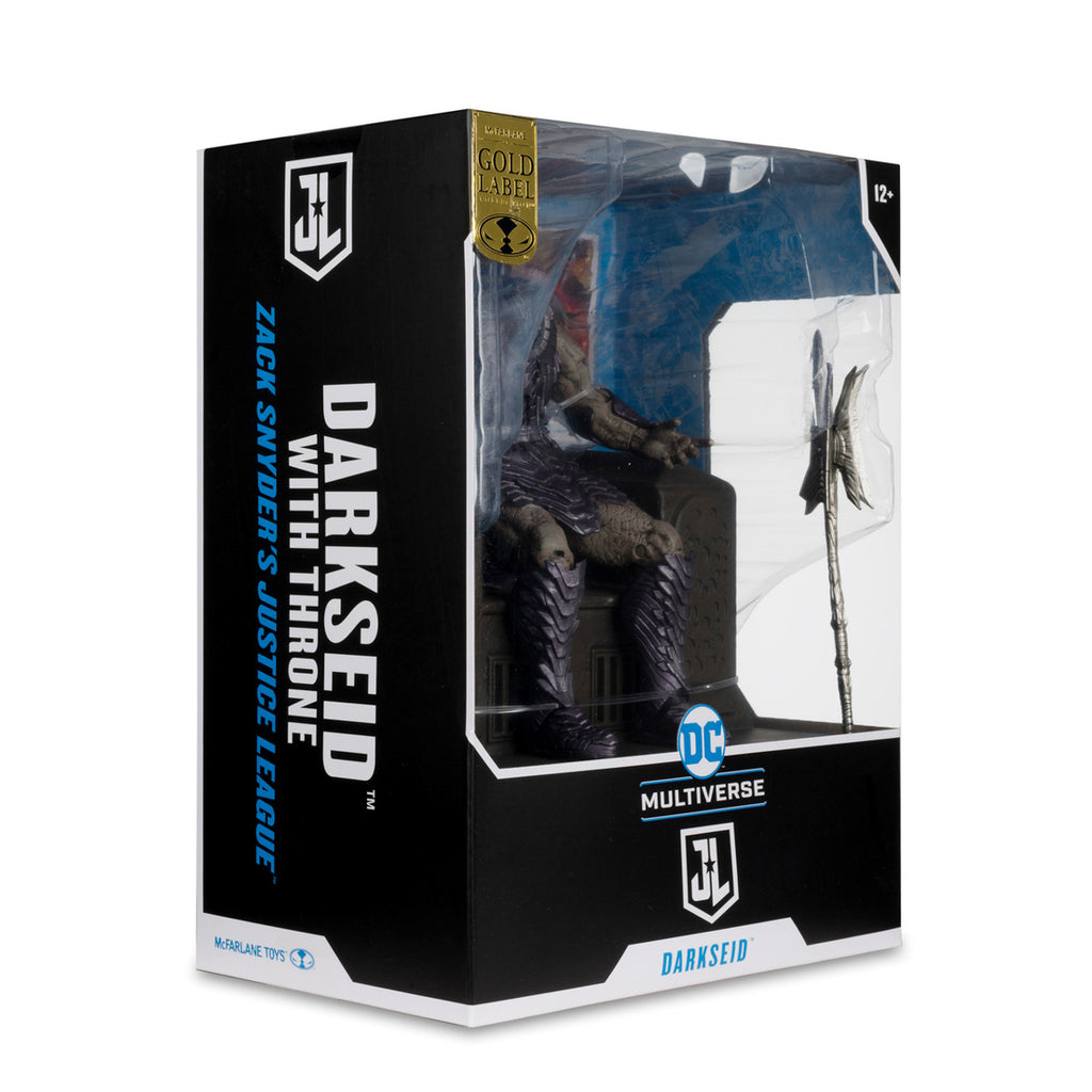 Figura Darkseid With Armor and Throne - DC - Megafig Gold Label Ex - McFarlane