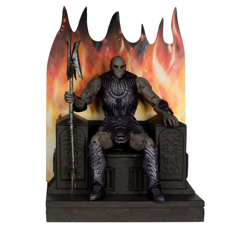Figura Darkseid With Armor and Throne - DC - Megafig Gold Label Ex - McFarlane