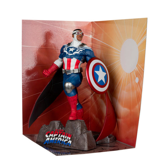 Estátua Captain America Sam Wilsom - Marvel - Marvel Collection 1/10 Scale - McFarlane