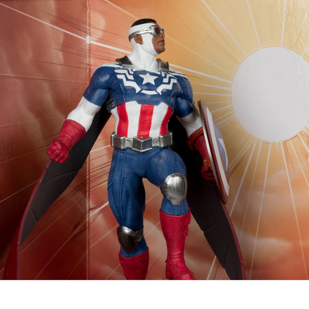 Estátua Captain America Sam Wilsom - Marvel - Marvel Collection 1/10 Scale - McFarlane