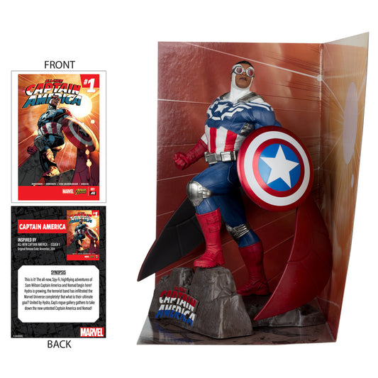 Estátua Captain America Sam Wilsom - Marvel - Marvel Collection 1/10 Scale - McFarlane