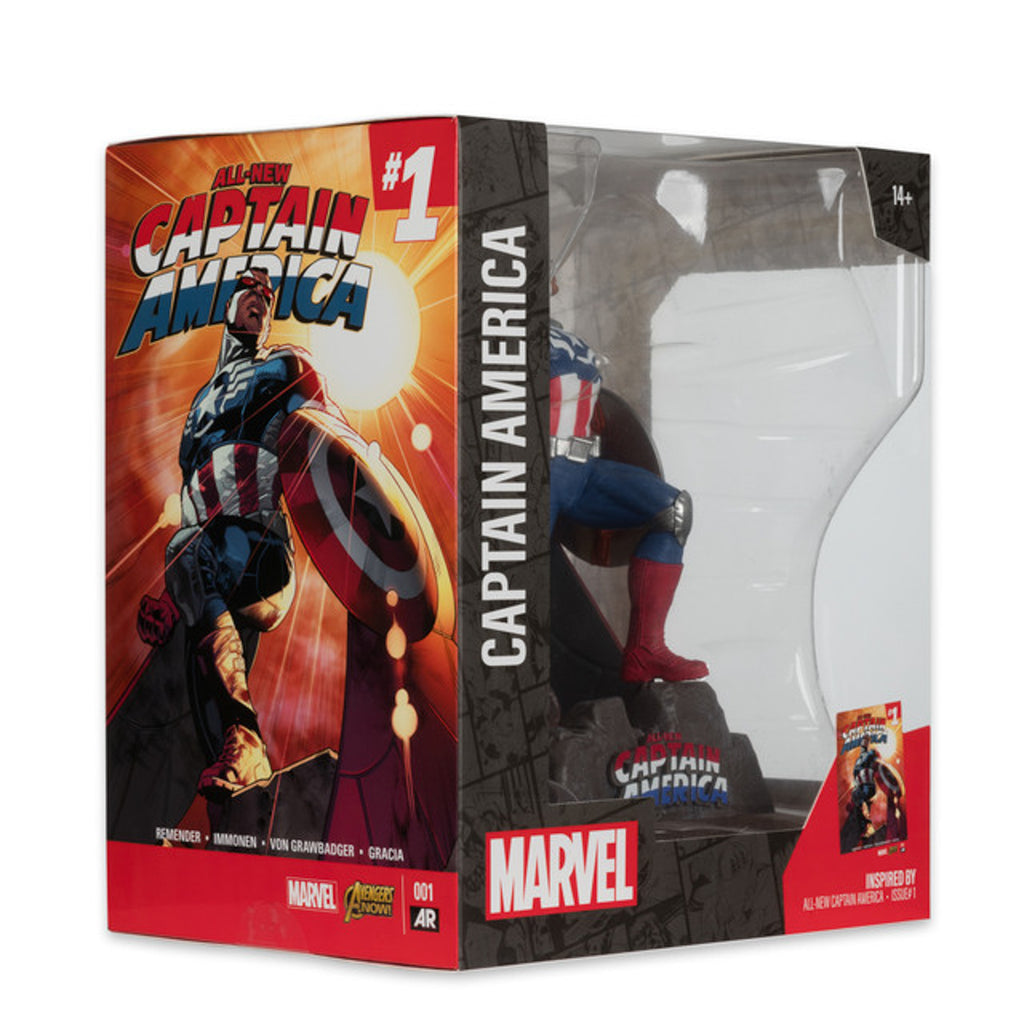 Estátua Captain America Sam Wilsom - Marvel - Marvel Collection 1/10 Scale - McFarlane