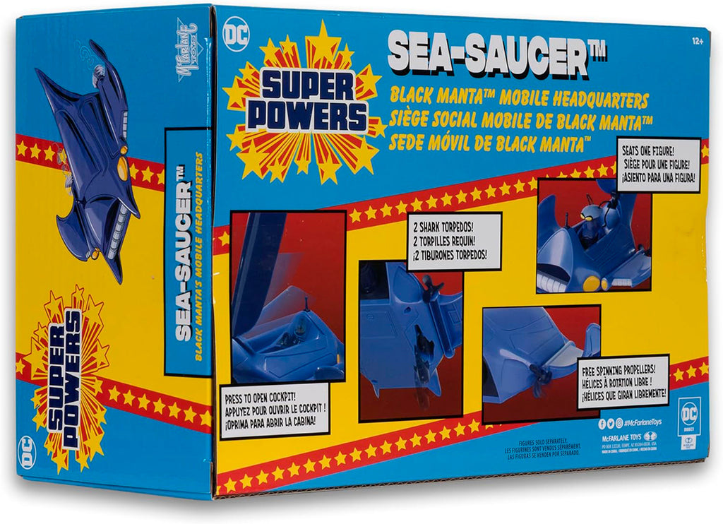 Figura Vehicle Sea Saucer Black Manta's Mobile Headquarters - DC Comics - Super Powers - McFarlane