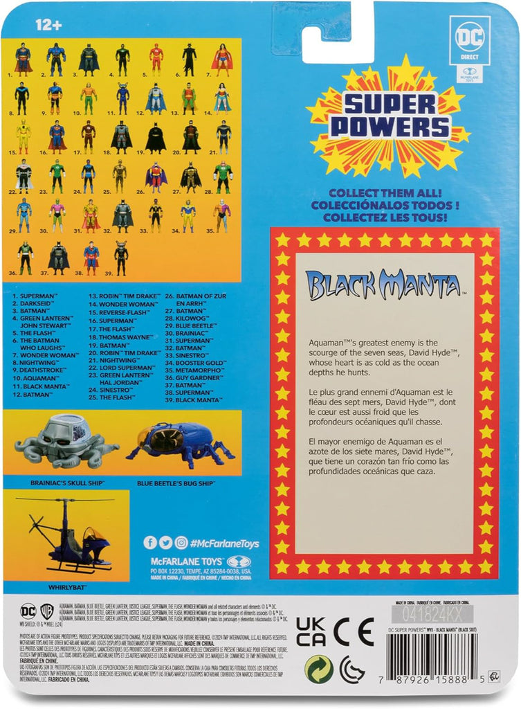 Figura Black Manta - DC Comics - Super Powers 5