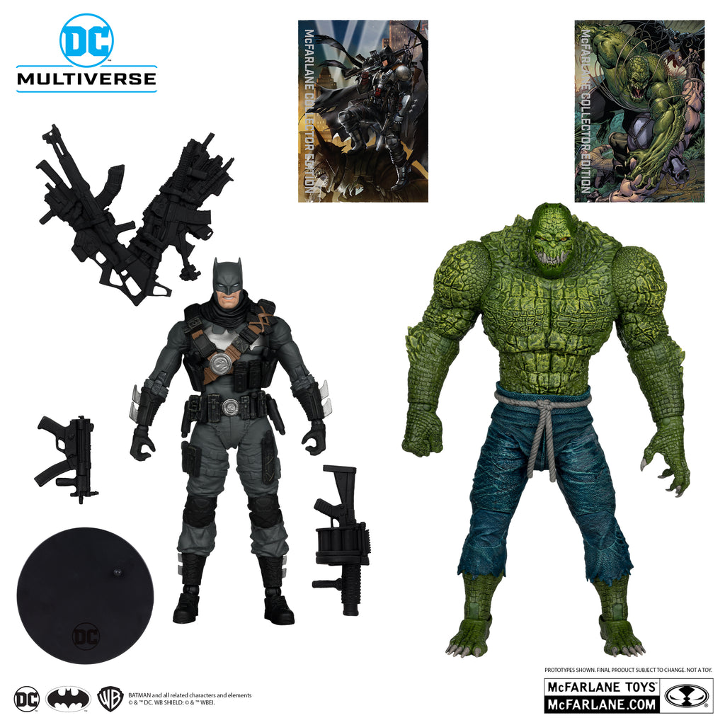 Figura The Grim Knight vs Killer Croc (Dark Multiverse) - DC Comics - 7 Scale - McFarlane