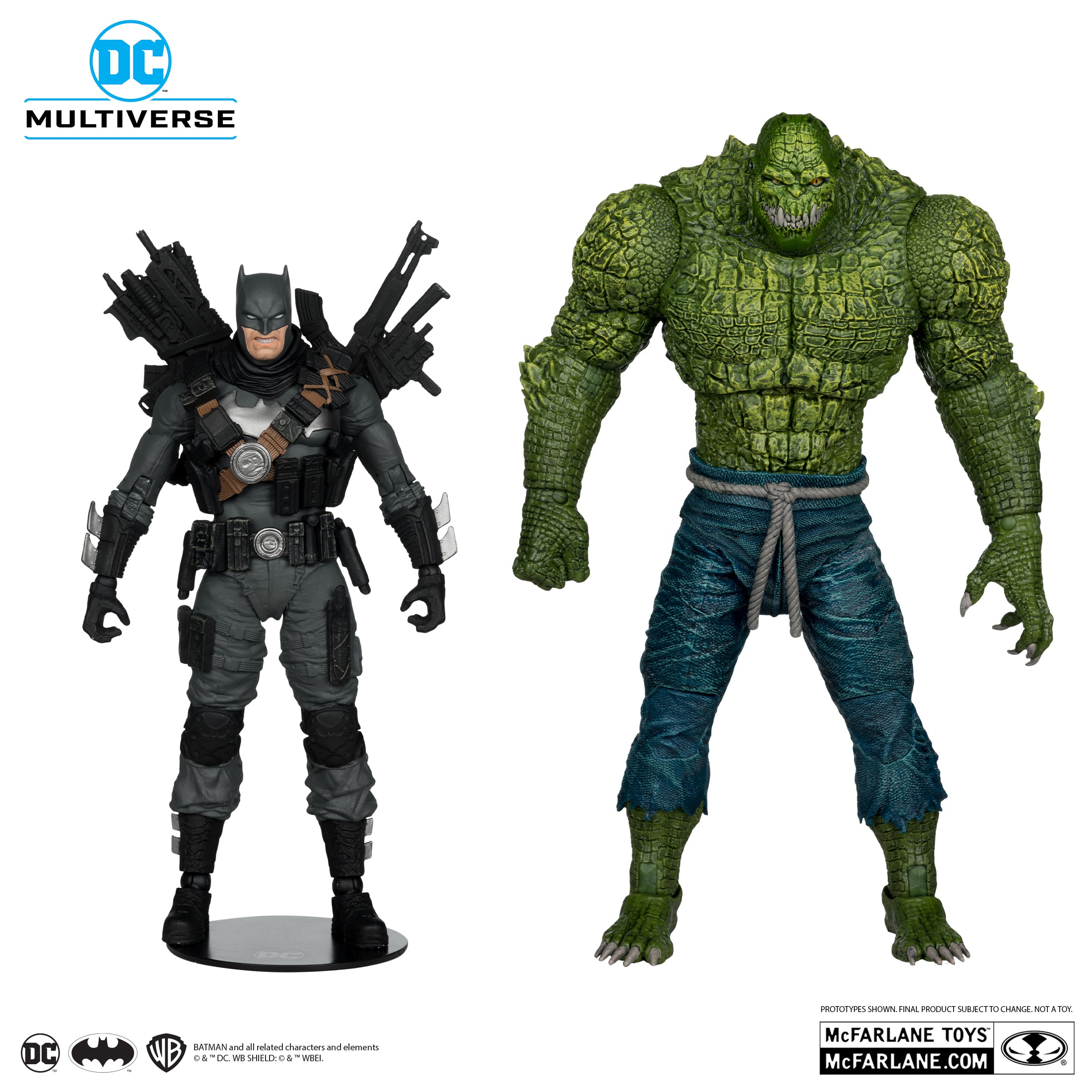 Figura The Grim Knight vs Killer Croc (Dark Multiverse) - DC